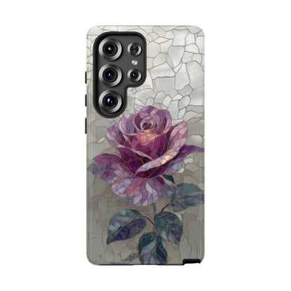 Amethyst Flower Rose Stained Glass