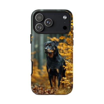 Autumn Forest Rottweiler Dog