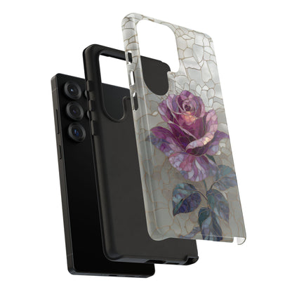 Amethyst Flower Rose Stained Glass