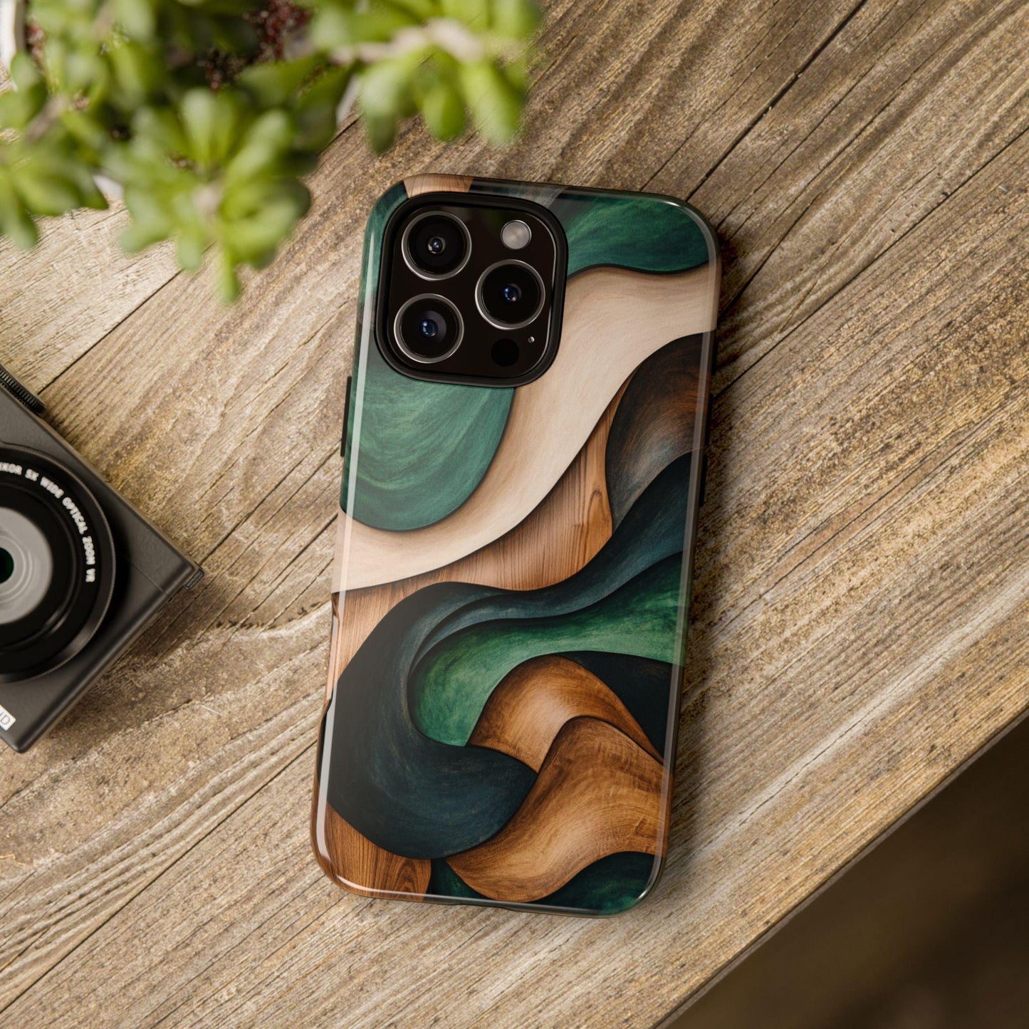 Forest Green Walnut Wood Eco Art