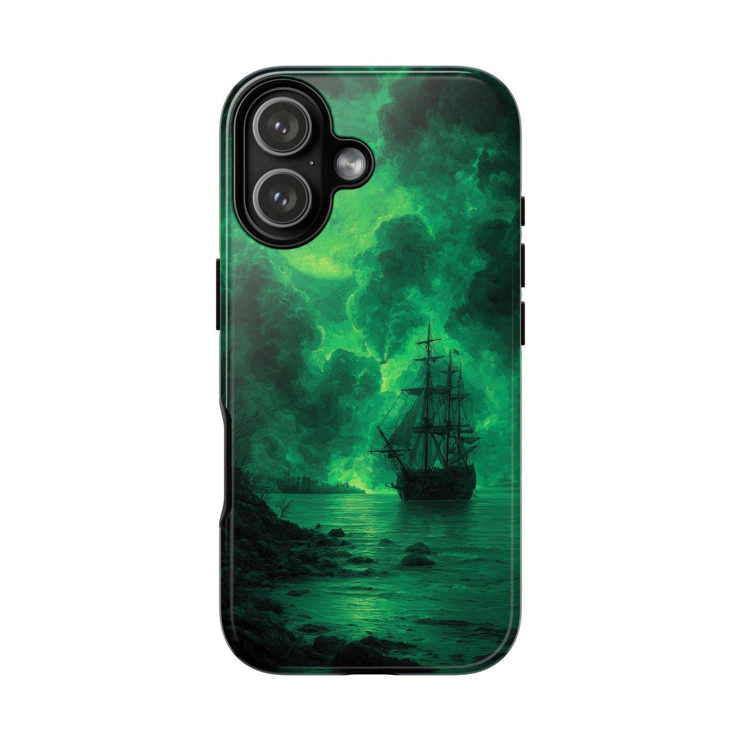 Ghost Pirate Ship Green Atmosphere