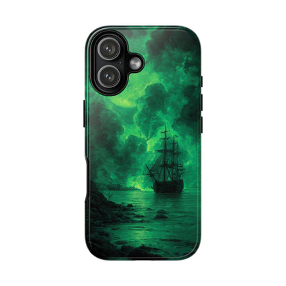 Ghost Pirate Ship Green Atmosphere
