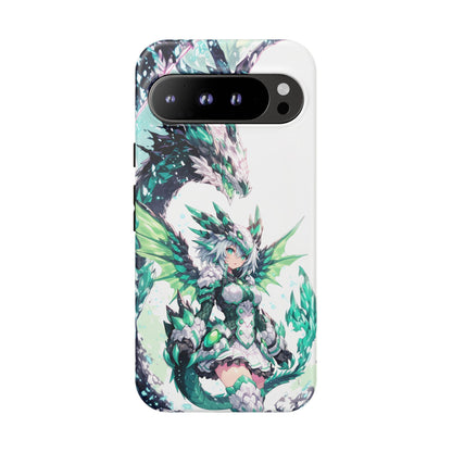 Dragon Armored Anime Girl Emerald Green