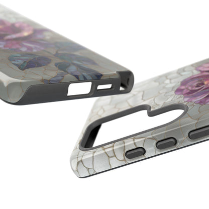 Amethyst Flower Rose Stained Glass