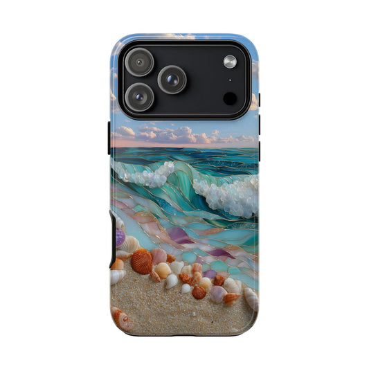 Serene Ocean Shoreline Beach Shells