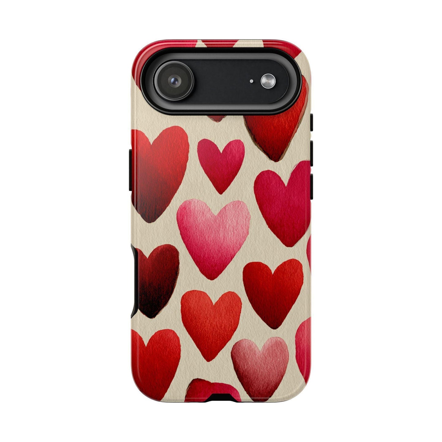 Red Hearts Artistic Love Charm