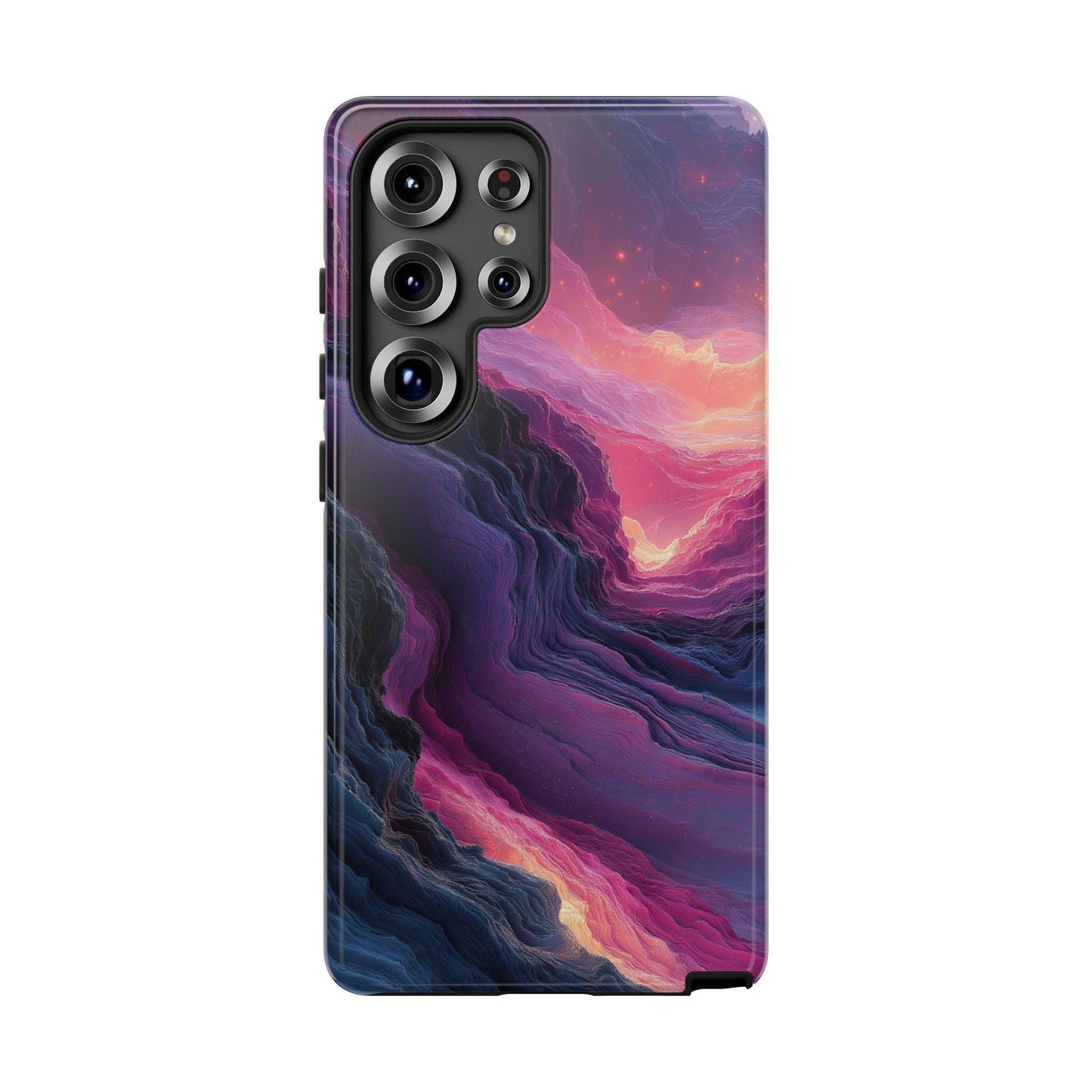 Distorted Bubblegum Wavy Line Abstract