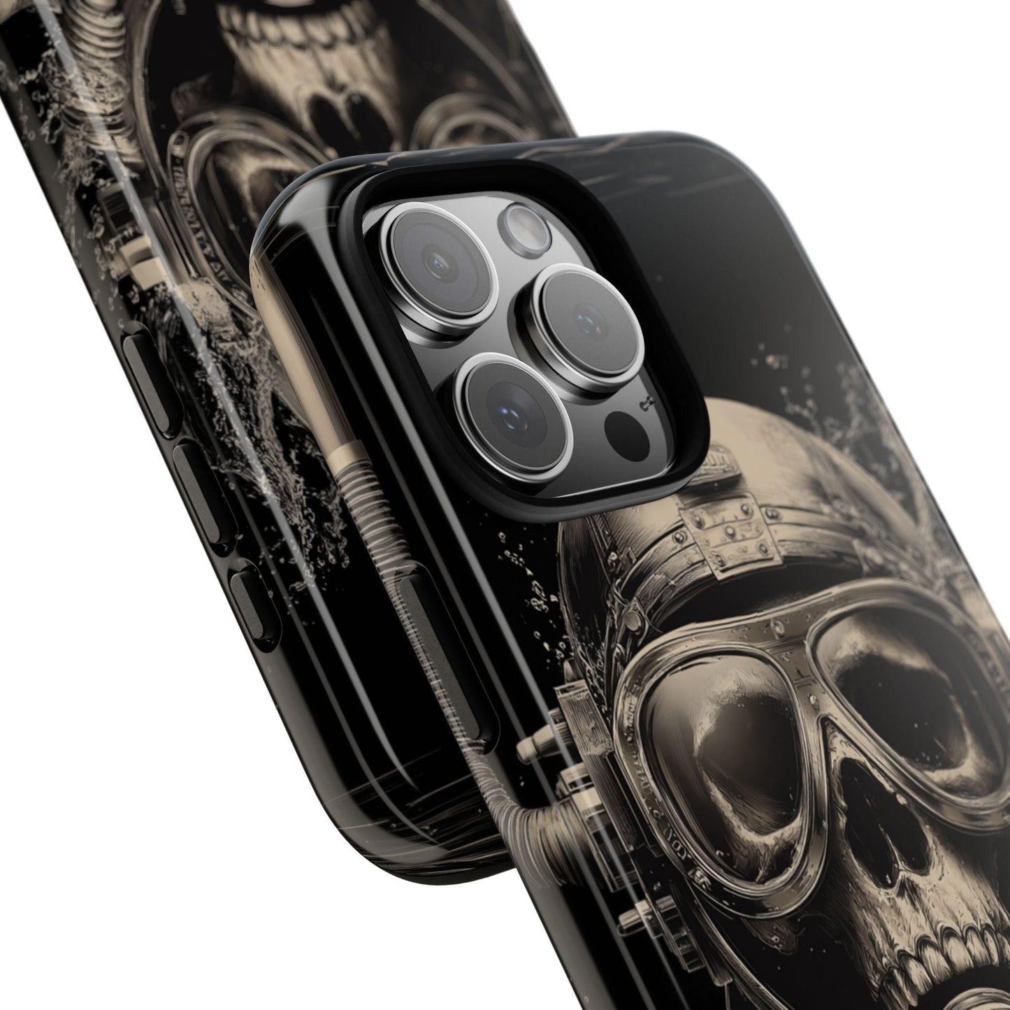 Abyss Diver Skull Dark Underwater