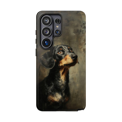 Dachshund Dog Oil Painting