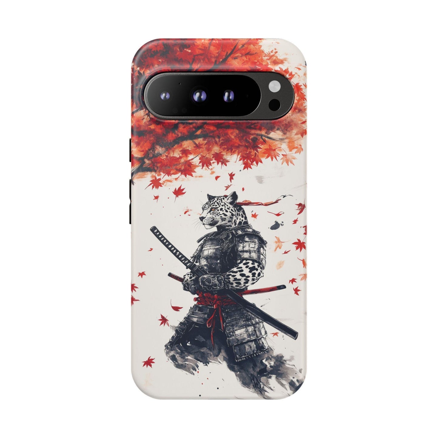 Leopard Samurai Maple Leaves