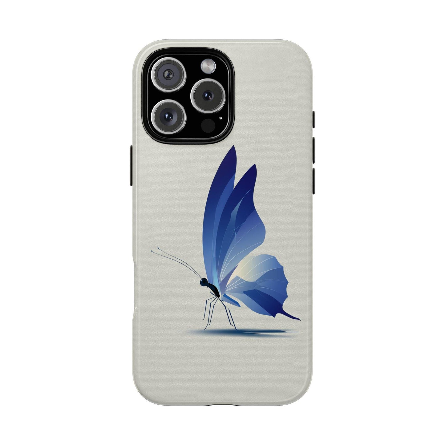Blue Butterfly Minimalist Wings