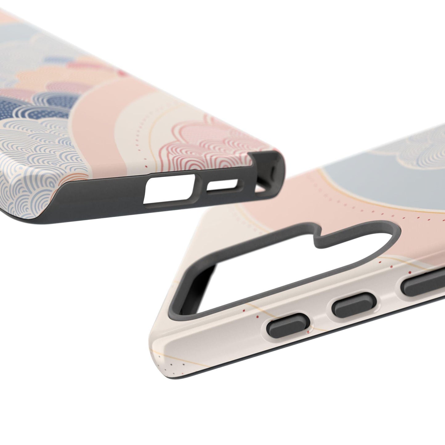 Retro Abstract Pastel Blue Pink