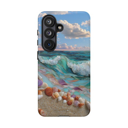 Serene Ocean Shoreline Beach Shells