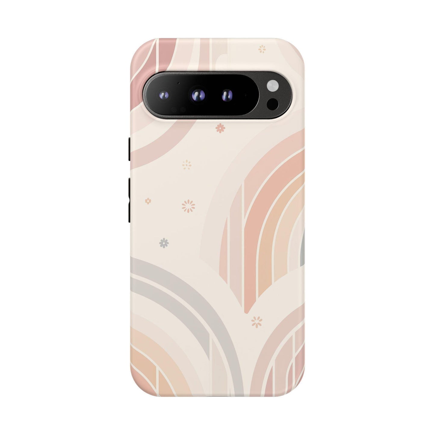 Retro Arcs Pastel Beige Coral